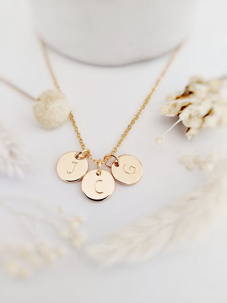 Collier initiales personnalisé