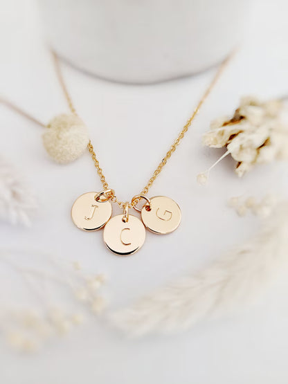Collier initiales personnalisé