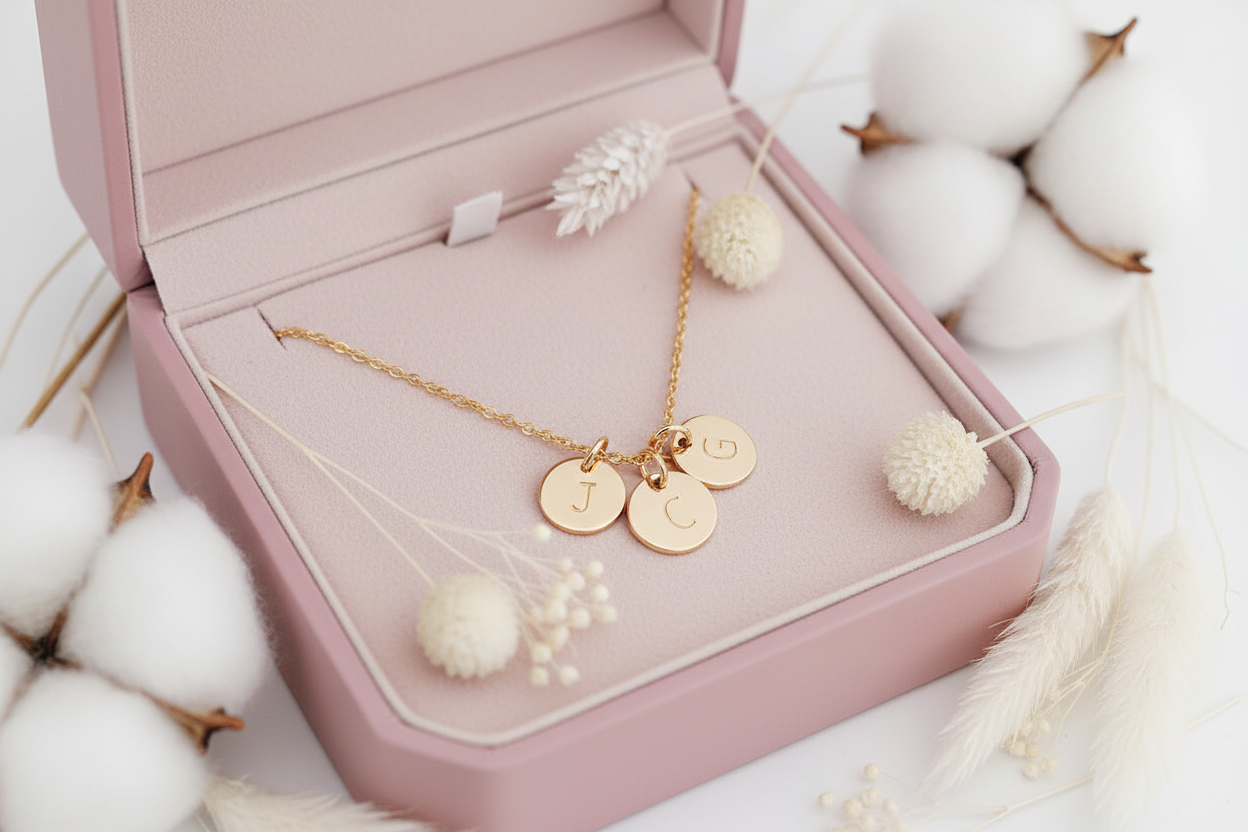 Collier initiales personnalisé