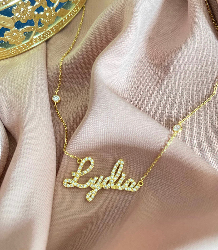Collier prénom cristaux