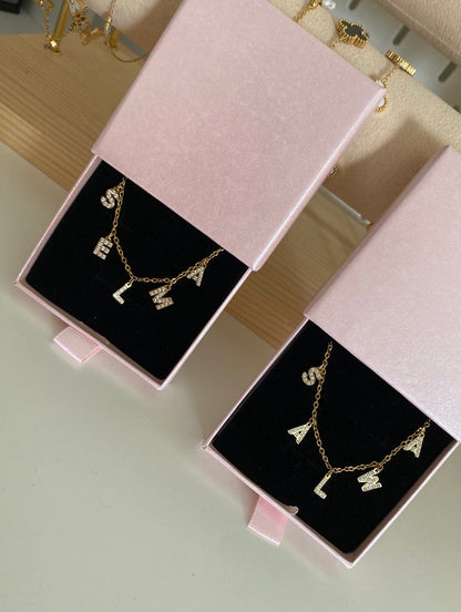 Collier initiales prénoms