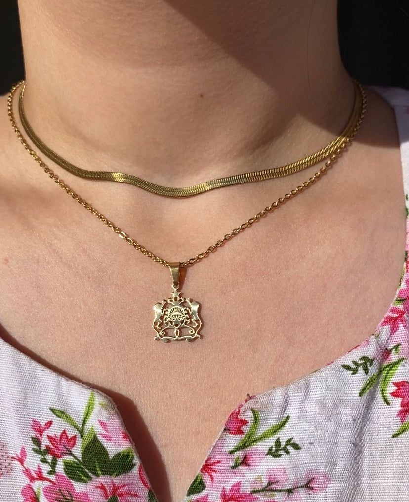 Collier Maroc petit motif 1,6cm🇲🇦