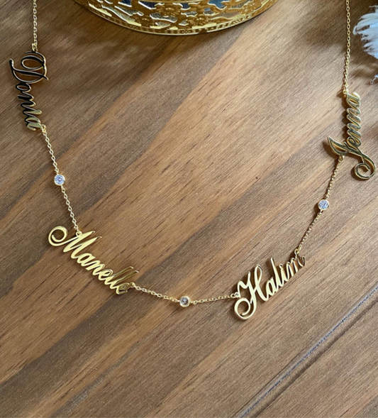 Collier 4 prénoms