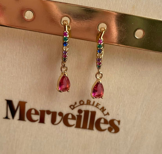 Boucles Jasmine red