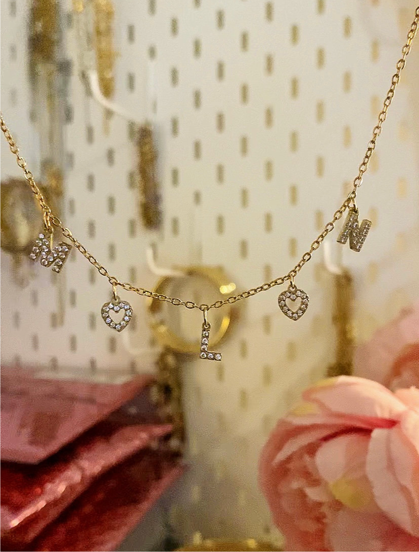 Collier initiales prénoms