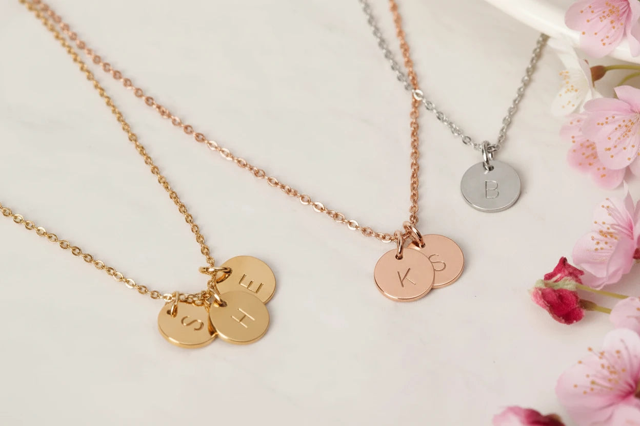 Collier initiales personnalisé