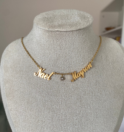 Collier 2 prénoms
