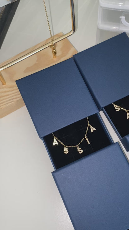 Collier initiales prénoms