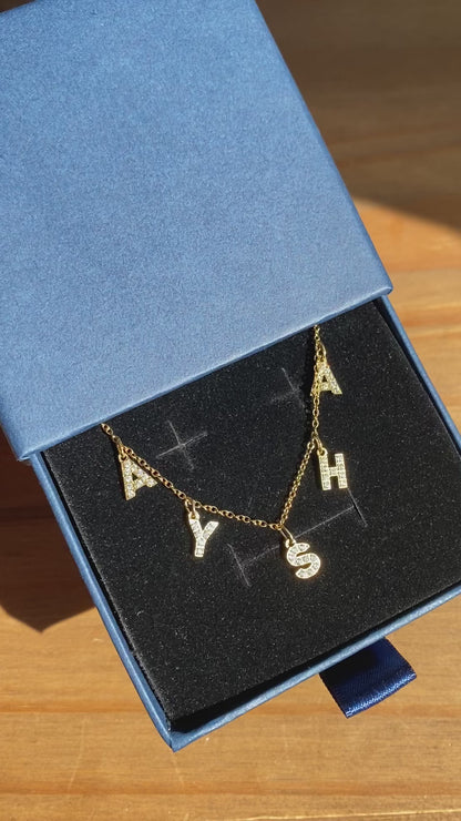 Collier initiales prénoms